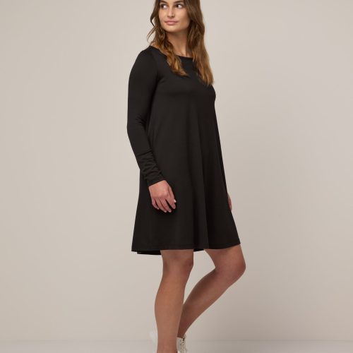 20220916 wooland 00916 RowenaSwingDress Black LR