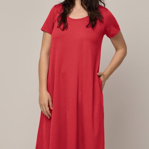 20230330 wooland 00598 MaggieSwingDress CoralRed LR