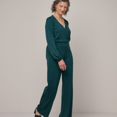 20231220 wooland 00684 PaisleyWrapJumpsuit Pine LR