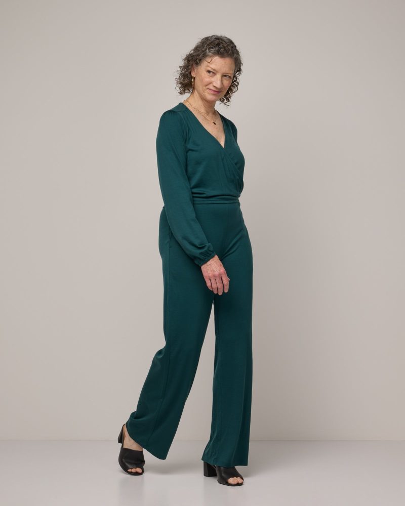 20231220 wooland 00684 PaisleyWrapJumpsuit Pine LR