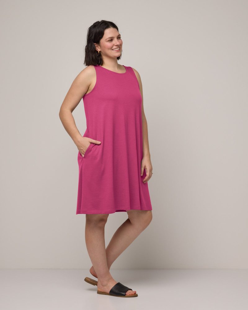 20240124 wooland 01476 CamelliaTankDress BerryPink LR