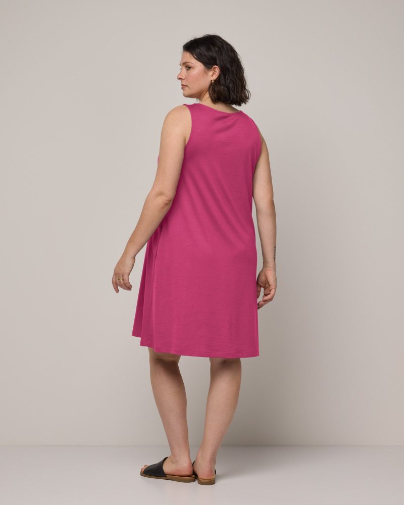 20240124 wooland 01485 CamelliaTankDress BerryPink LR