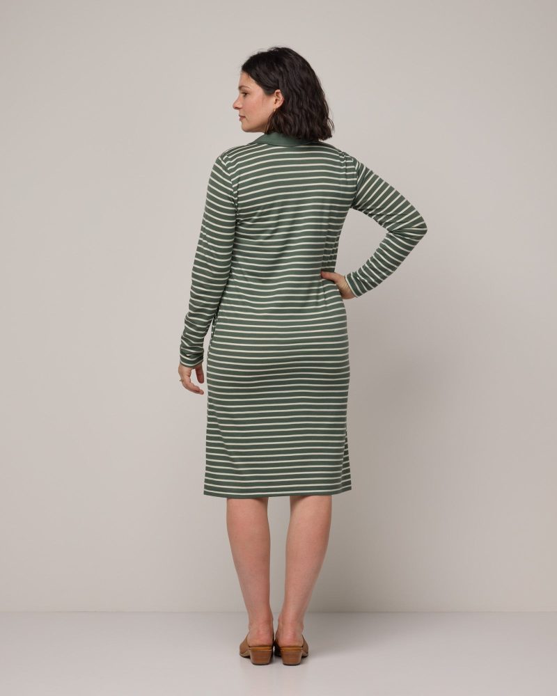 20240124 wooland 01712 BristolPoloDress ThymeStripe LR