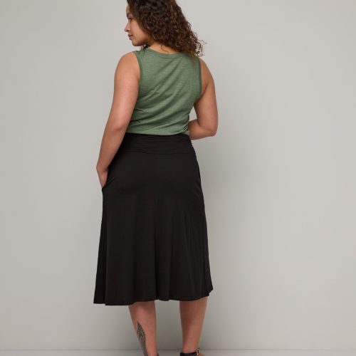 20240228 wooland 00509 HelenaMidiTravelSkirt Black LR