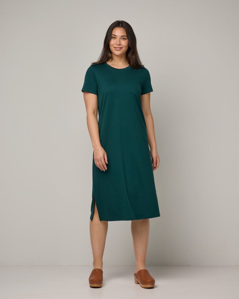 20240425 wooland 02497LenaPocketTeeDress Pine LR