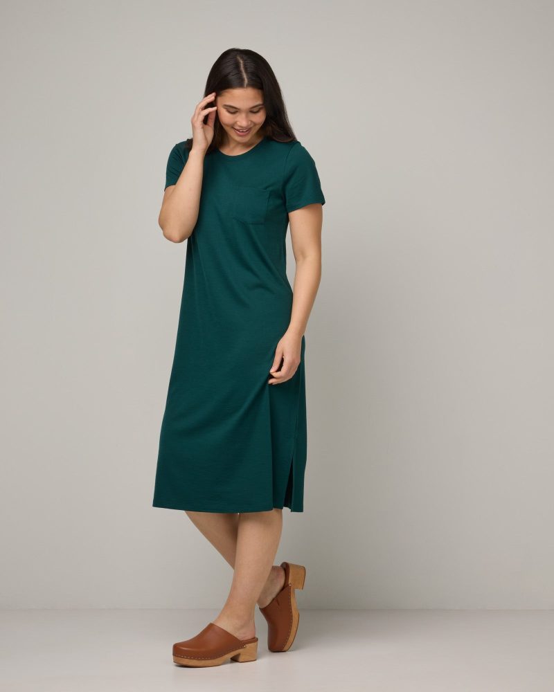 20240425 wooland 02532LenaPocketTeeDress Pine LR