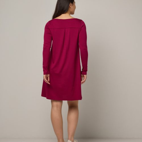 20240524 wooland 00501 RowenaSwingDress Beetroot LR