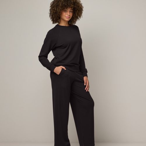 20240730 wooland 00224 AspenSweatshirt WideLegSweatpant Black LR