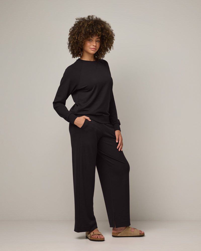 20240730 wooland 00224 AspenSweatshirt WideLegSweatpant Black LR