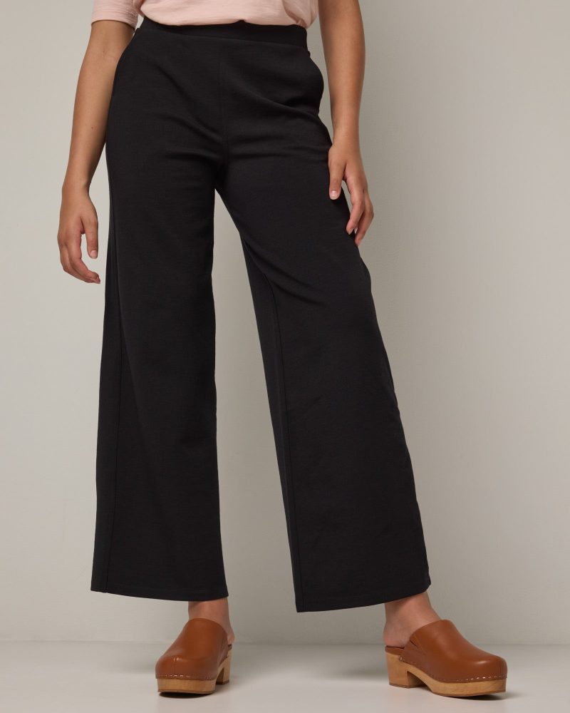 20240730 wooland 00914 LaneWideLegPontePant Black LR