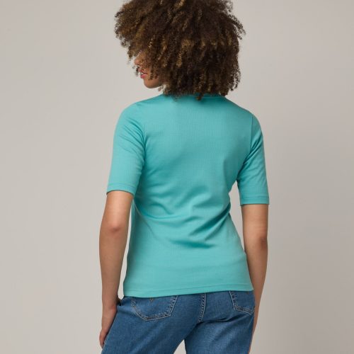 20240730 wooland 01263 CelineRibElbowSleeveTee AquaTeal LR