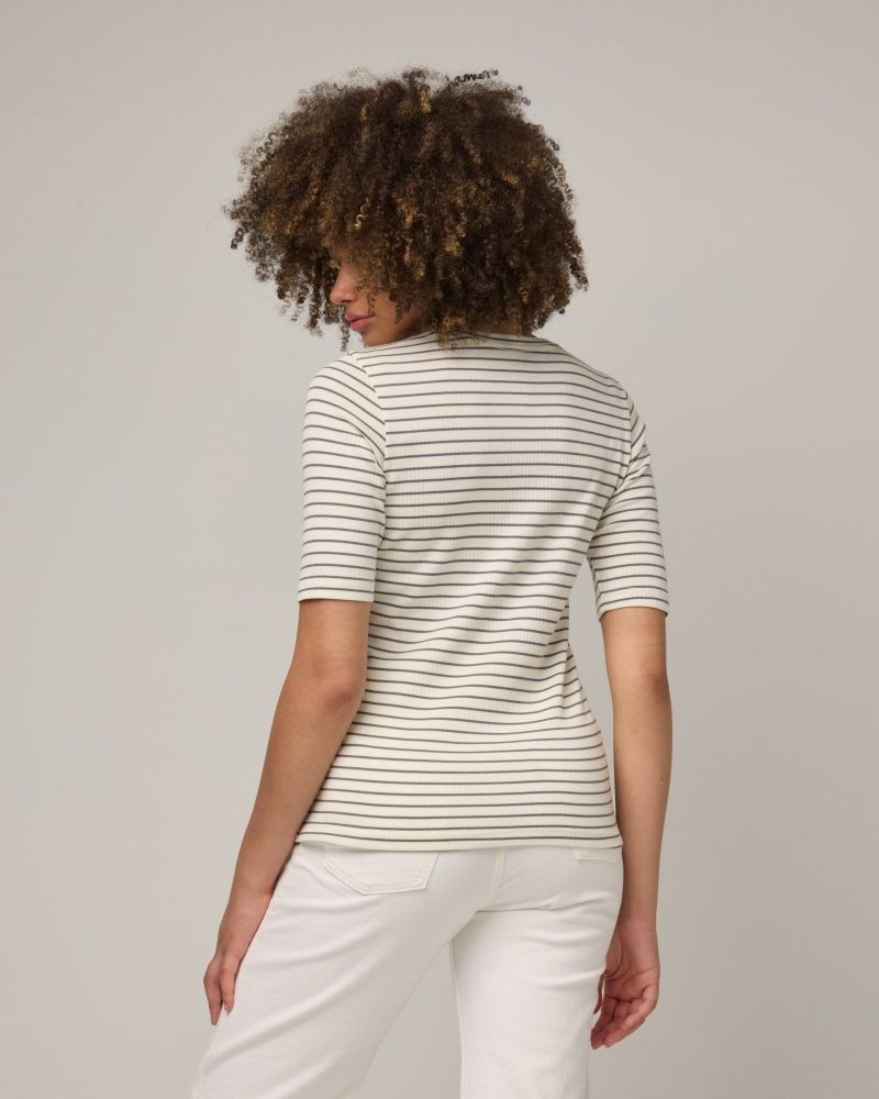 20240730 wooland 01473 CelineRibElbowSleeveTee NaturalWhiteCastlerockStripe LR