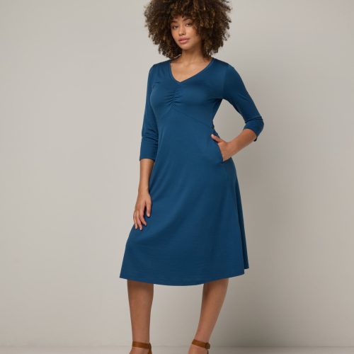 20240730 wooland 01548 EmiliaRuchedDress BlueMirage LR