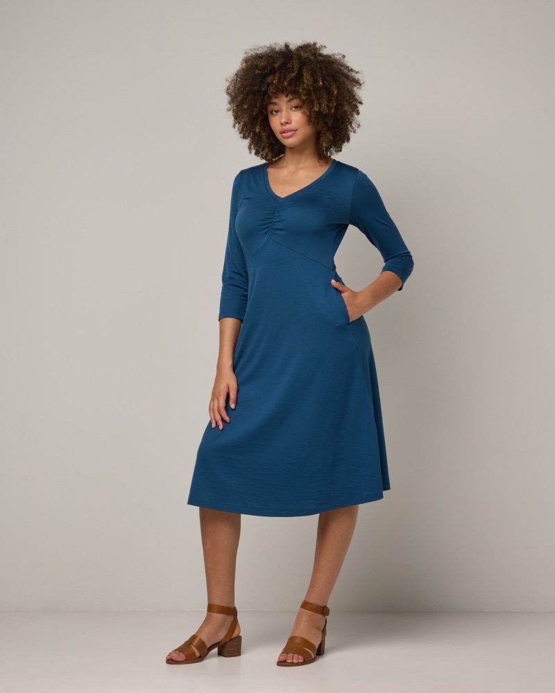 20240730 wooland 01548 EmiliaRuchedDress BlueMirage LR