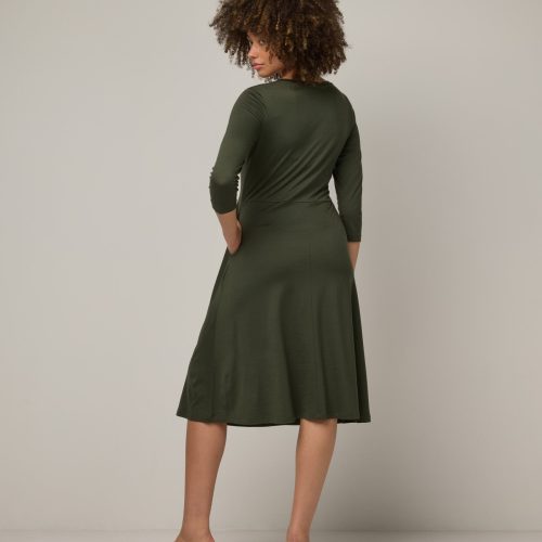 20240730 wooland 01844 EmiliaRuchedDress ForestNight LR