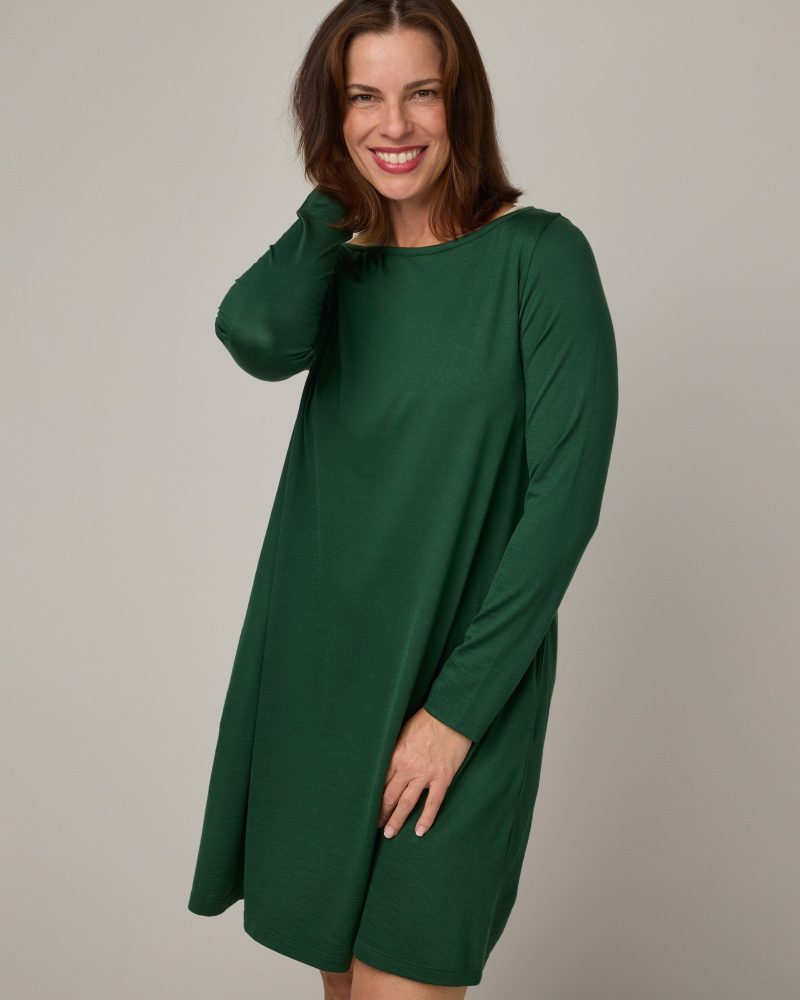 20240823 wooland 01693 RowenaSwingDress FernGreen LR