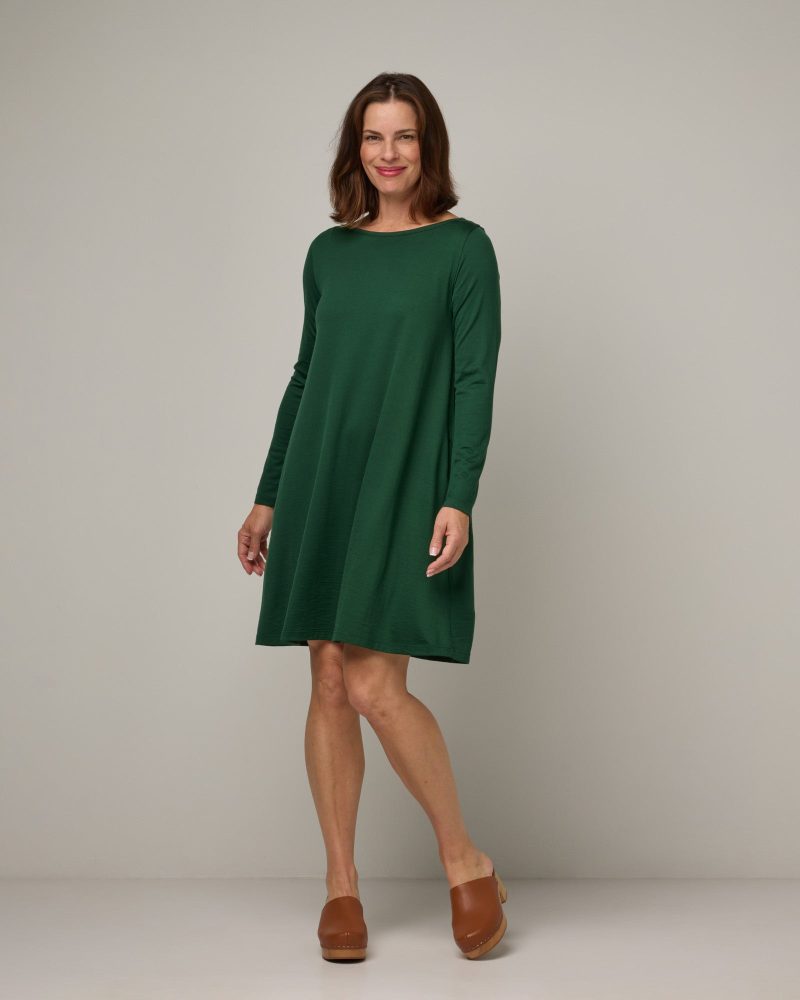 20240823 wooland 01731 RowenaSwingDress FernGreen LR