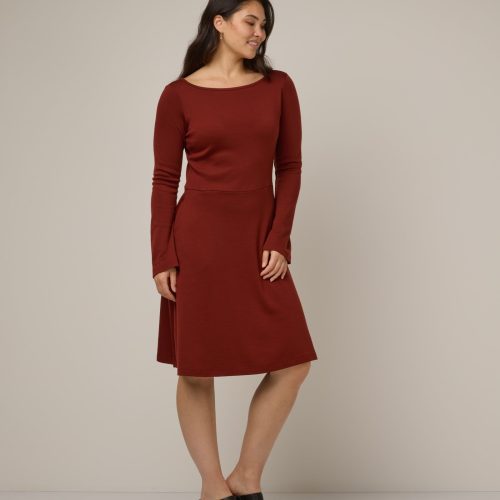 20240925 wooland 01439 MarnieBellSleeveDress RusticRed LR