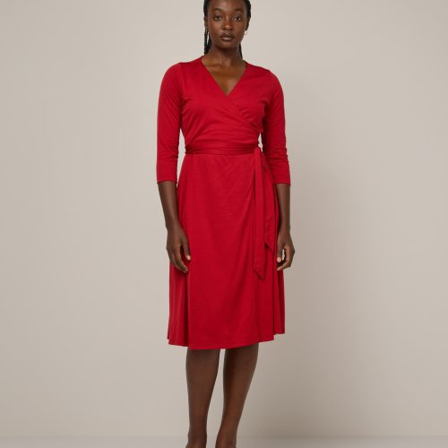 20241121 wooland 00028 AlanaWrapDress Pomegranate LR