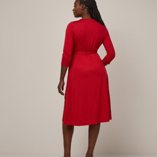 20241121 wooland 00084 AlanaWrapDress Pomegranate LR