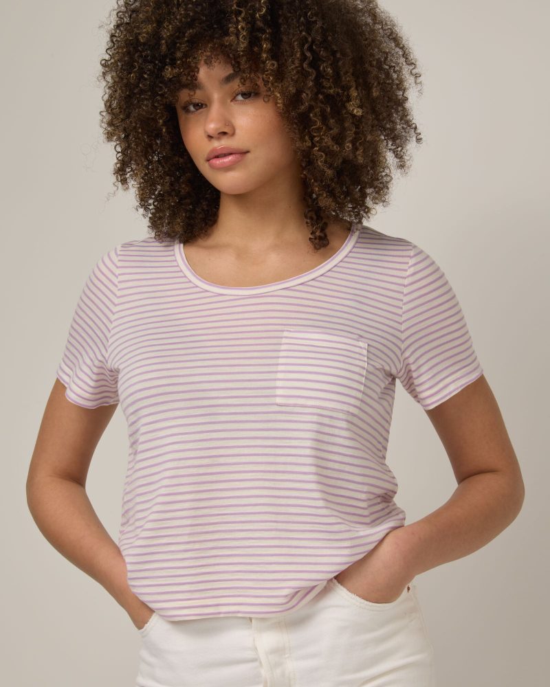 20250115 16 wooland 00606 HaileePocketTee NaturalWhiteWildOrchidStripe LR